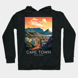 A Pop Art Travel Print of Cape Town - South Africa Hoodie